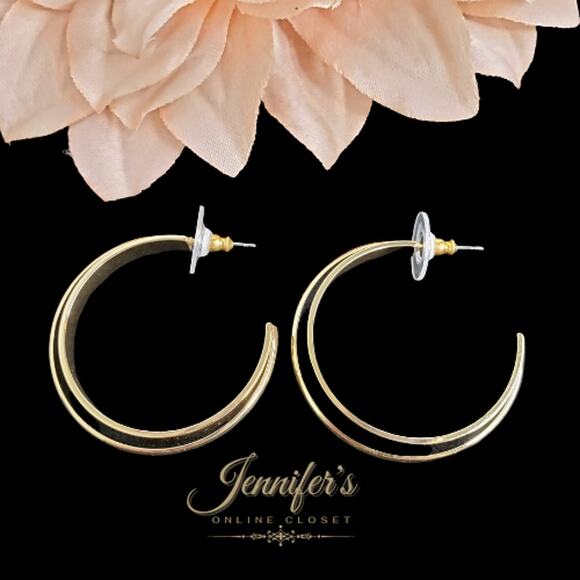 3/$25Halogen NWT Gold Hoop Earrings - Picture 2 of 6